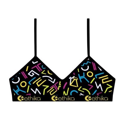 Ethika 90's Retro Women's Bralette Bra Multicolor | OS0745281