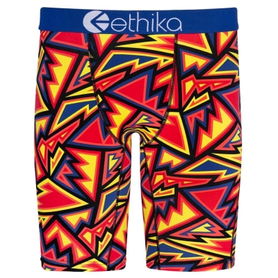 Ethika Abstract Range Men's Staple Underwear Red Yellow | DM5812407