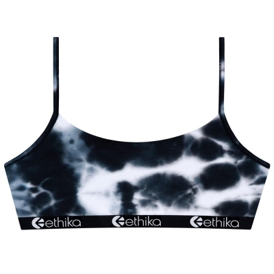 Ethika Acid Dye Women's Pullover Bra Navy White | XT5703146