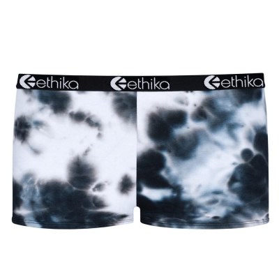 Ethika Acid Dye Women's Shorty Underwear Navy White | TN5896320