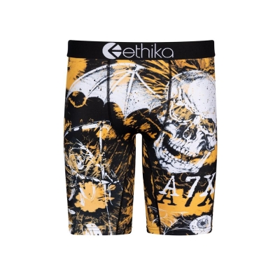 Ethika Acid Wash Staple Boys' Underwear Gold Black | LP5241609