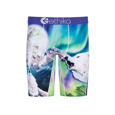 Ethika Aurora Wolves Staple Boys' Underwear Multicolor | AZ2148960