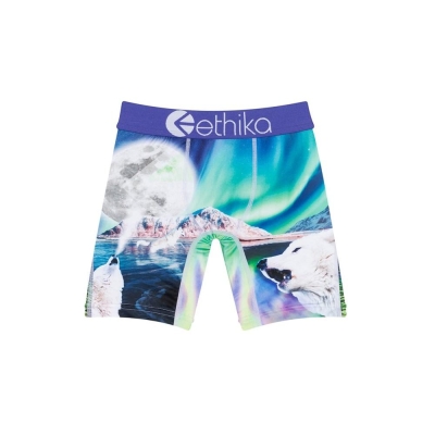 Ethika Aurora Wolves Staple Boys' Underwear Multicolor | IQ0654923