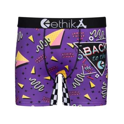 Ethika Better Times Men's Mid Boxers Purple | KE8167539