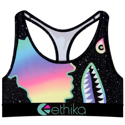 Ethika Bomber Space Women's Sports Bra Multicolor | YH4912305