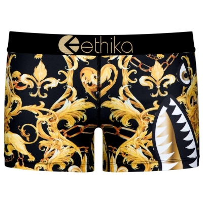 Ethika Bomber Women's Staple Underwear Gold Black | BR0378625