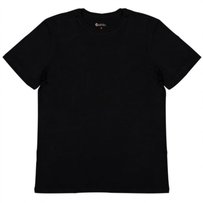 Ethika Classic Modal Men's T-Shirts Black | JM3078694