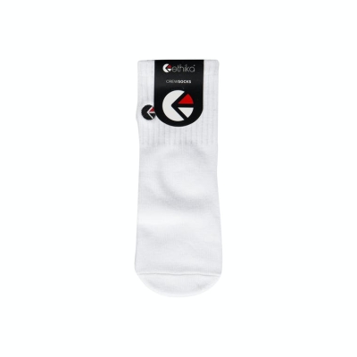 Ethika Crew Boys' Socks White | DQ8320465