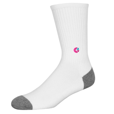 Ethika Crew Men's Socks White | GT5918267