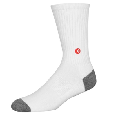 Ethika Crew Men's Socks White | SO0317649