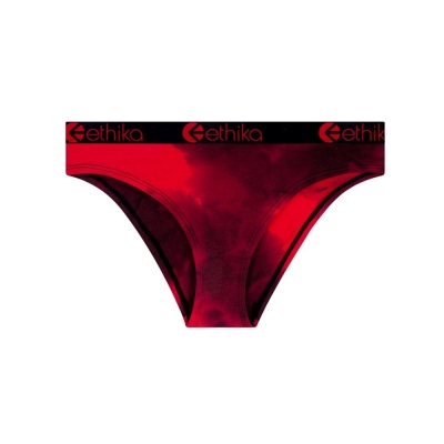 Ethika Crumble Dye Bikini Girls' Underwear Red Black | WQ2460385