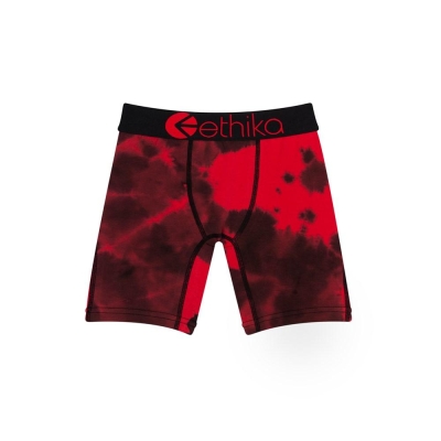 Ethika Crumble Dye Staple Boys' Underwear Red Black | SC4578230