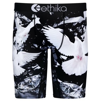 Ethika Dove Diamonds Men's Staple Underwear Black White | UA6849310