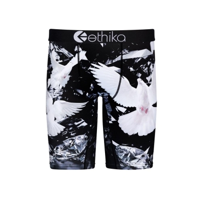 Ethika Dove Diamonds Staple Boys' Underwear Black White | TN6082154