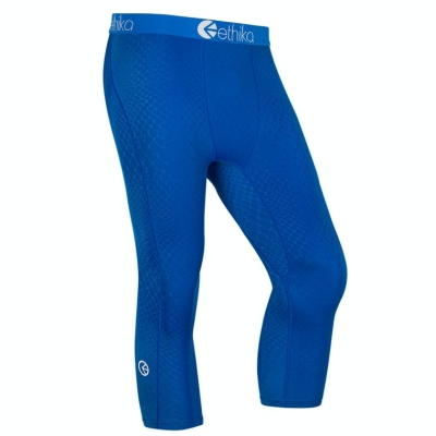 Ethika Embossed Python 3/4 Men's Tight Blue | NI7536104