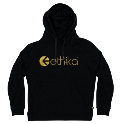 Ethika Embroidered Men's Hoodies Black | HZ3165784