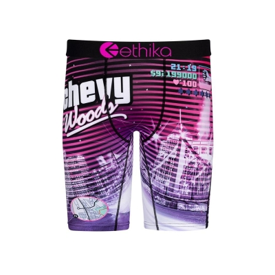 Ethika GT Hazelwood Staple Boys' Underwear Purple | MY0238465