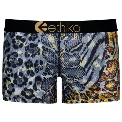 Ethika Golden Twist Women's Staple Underwear Leopard | WI3719580