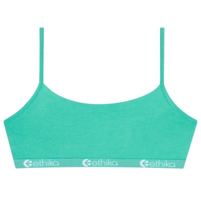 Ethika Grunge Women's Pullover Bra Turquoise | QW0429381