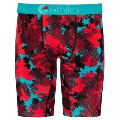 Ethika Halftone Men's Staple Underwear Red Blue | ZD3510967