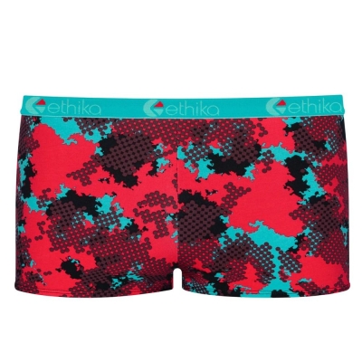 Ethika Halftone Women's Shorty Underwear Red Blue | RL0643518