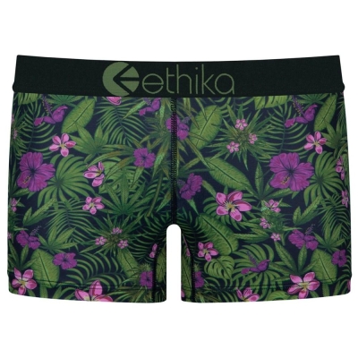 Ethika Hawaiian Haze Women's Staple Underwear Green | GK7065834