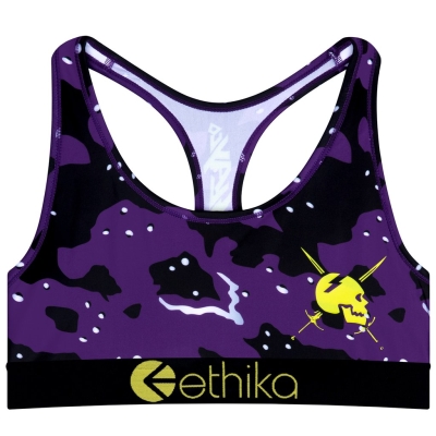 Ethika Haze Women's Sports Bra Purple | JP7921536