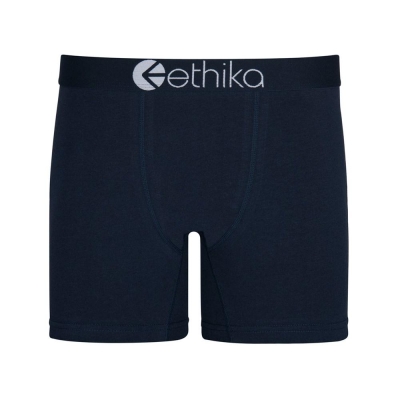 Ethika Iris Men's Mid Boxers Navy | EZ4732591