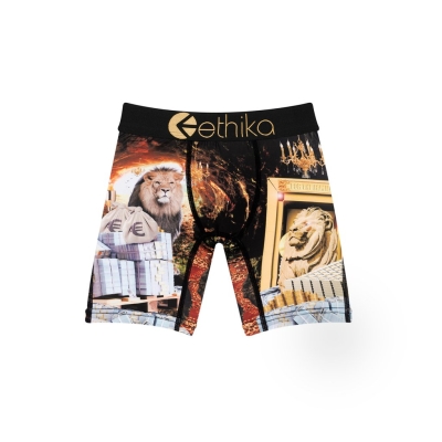 Ethika Lions Den Staple Boys' Underwear Black | KL1582394