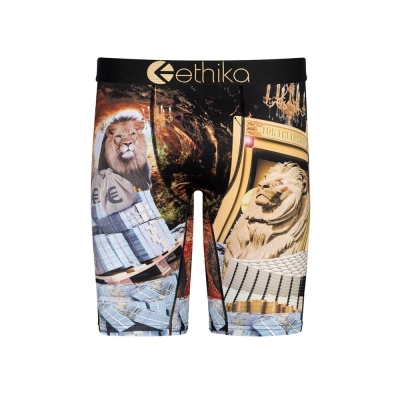 Ethika Lions Den Staple Boys' Underwear Black | PS5426381