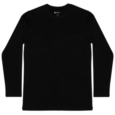 Ethika Long Sleeve Men's T-Shirts Black | GR8762130