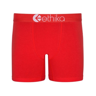 Ethika Machine Men's Mid Boxers Red | TV1409362