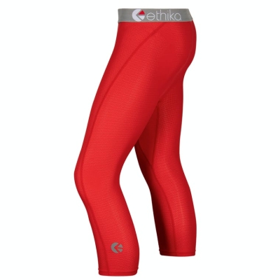 Ethika Micromesh 3/4 Men's Tight Red | BZ8021954