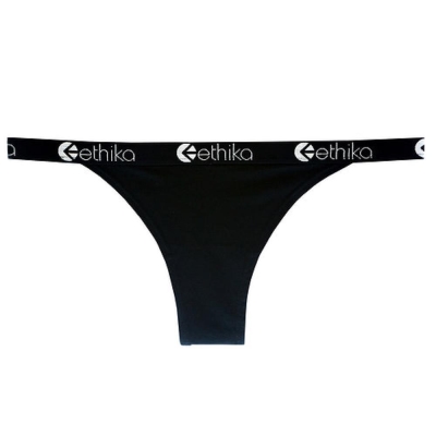 Ethika Midnight Brazilian Women's Cheeky Underwear Black | WK2435091