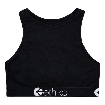 Ethika Midnight Women's High Neck Bra Black | EQ4026589