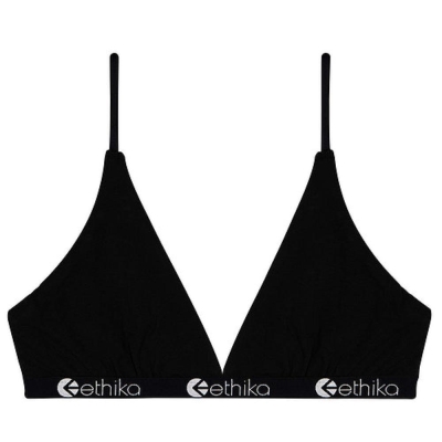 Ethika Midnight Women's Triangle Bra Black | NL2409678