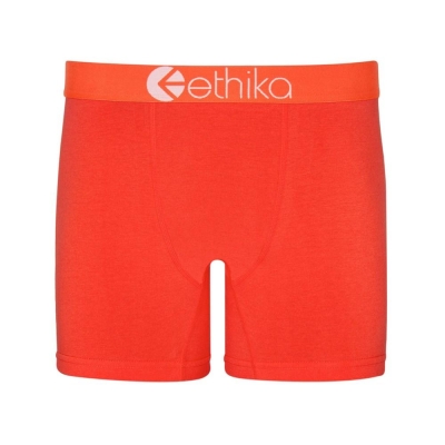 Ethika Native Men's Mid Boxers Orange | HO1649502