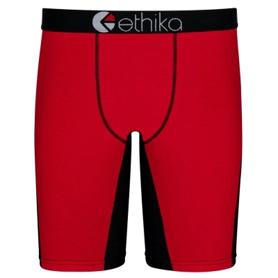 Ethika OG Contrast Men's Staple Underwear Red Black | GW4209516