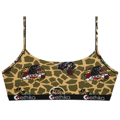 Ethika On The Prowl Women's Pullover Bra Olive | OK5079832