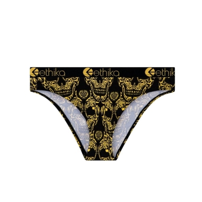 Ethika Oro Gang Bikini Girls' Underwear Gold | TH9305487