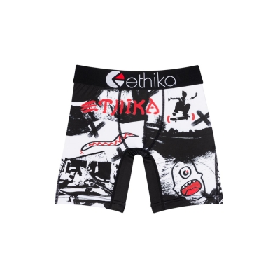 Ethika Park Tags Staple Boys' Underwear Black White | DK8305279