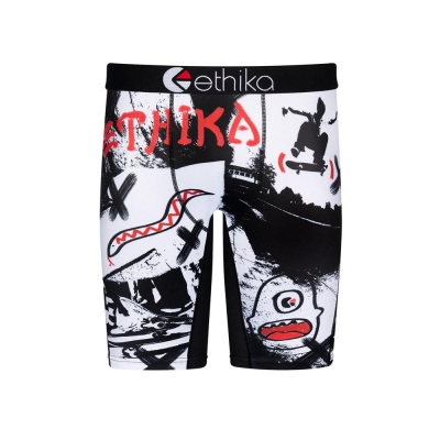 Ethika Park Tags Staple Boys' Underwear Black White | SV3625071