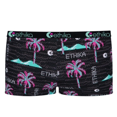 Ethika Patch Women's Shorty Underwear Black | LZ1360425