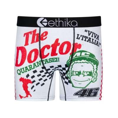 Ethika Pizza Rossi Men's Mid Boxers Green White | BX2069835