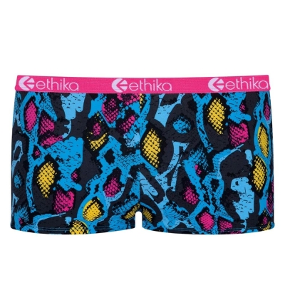 Ethika Punk Viper Women's Shorty Underwear Blue Pink | MJ7859312