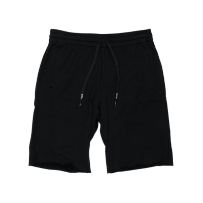 Ethika Raw Edge Boys' Shorts Black | RO9756802