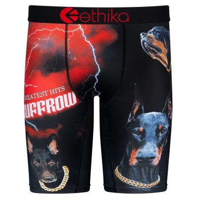 Ethika Ruff Row Men's Staple Underwear Red Black | TQ7254186