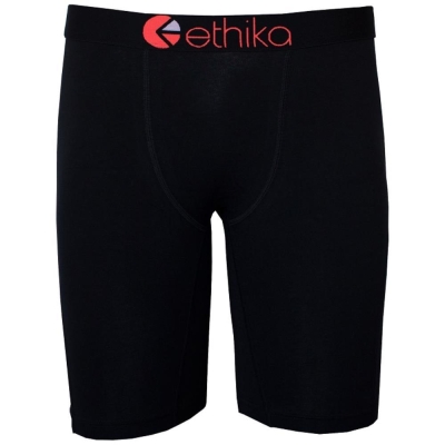 Ethika Seal Solid Men's Staple Underwear Black | IN7853104