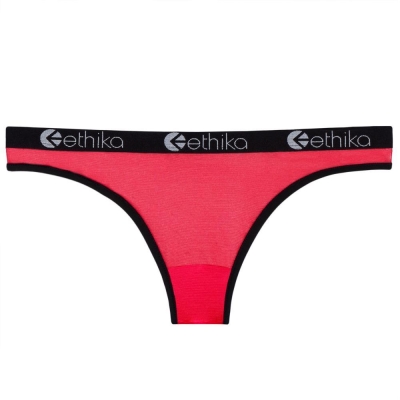 Ethika Sheer Women's Bikini Underwear Red | UB7512346