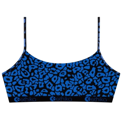 Ethika Sick Cheetah Women's Pullover Bra Blue | ER5976204